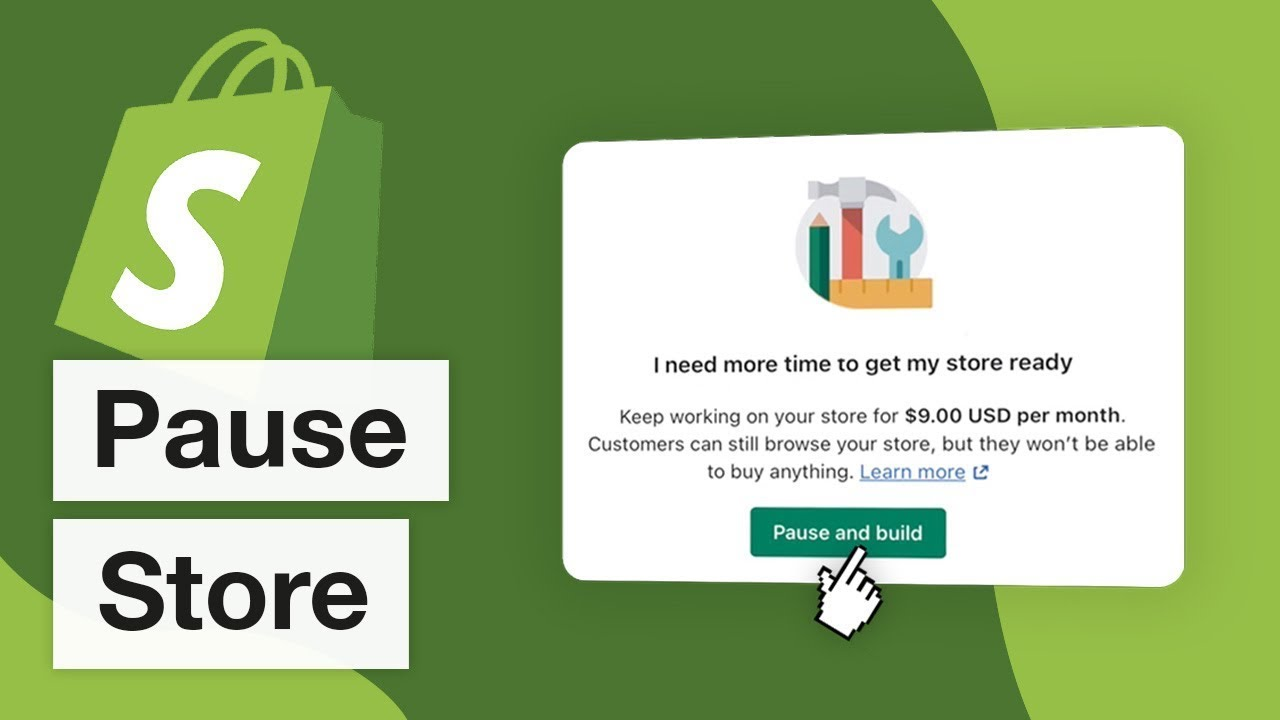 pause store shopify